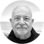Black and white headshot photo of Martyn Crew, Director of Solutions Marketing, at Gigamon.